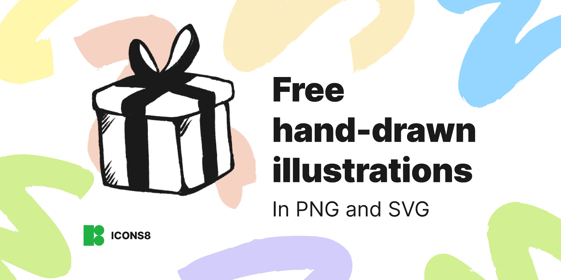 Free hand-drawn illustrations in PNG and SVG for Figma and Adobe XD