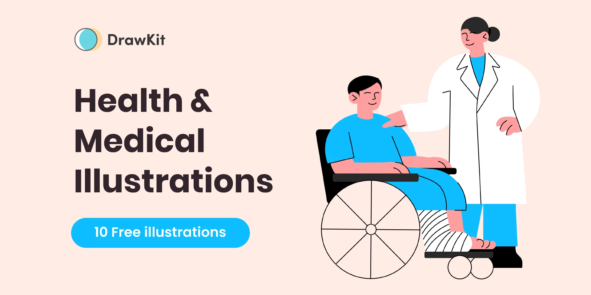 Free Health & Medical Illustrations - DrawKit for Figma and Adobe XD