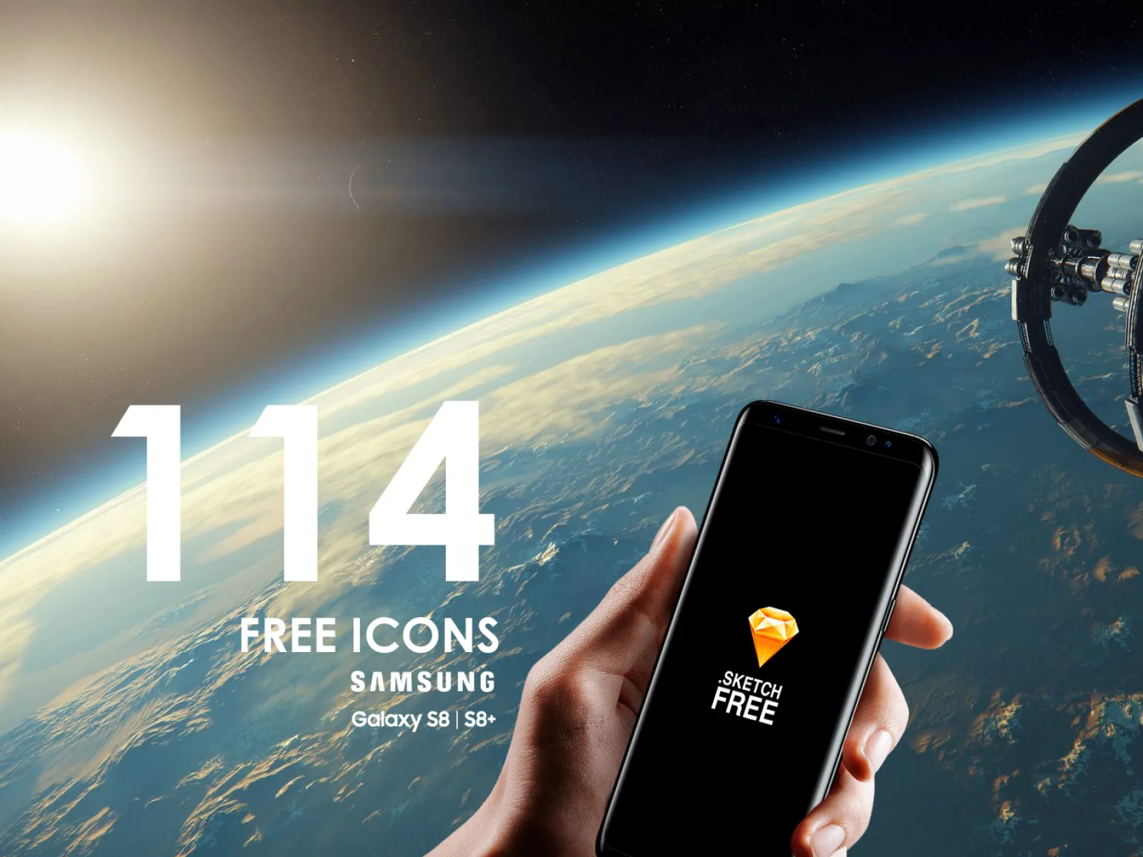 Free Icons Galaxy S8 | S8+  - Free Figma Template