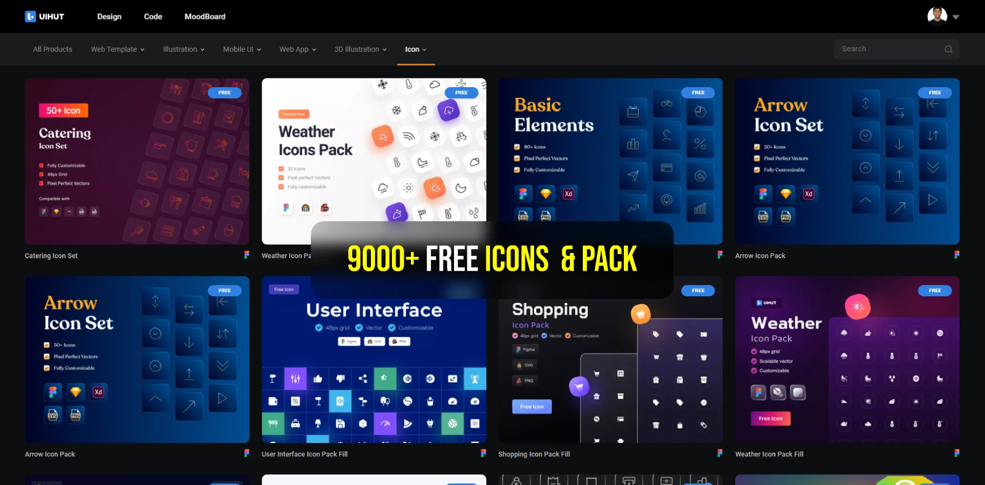 Free Icons + Resources for Figma and Adobe XD
