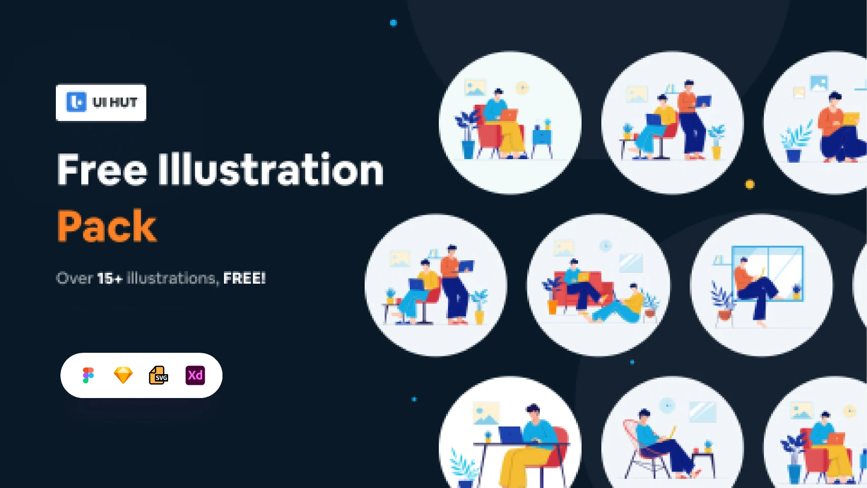 Free Illustration Pack for Figma and Adobe XD
