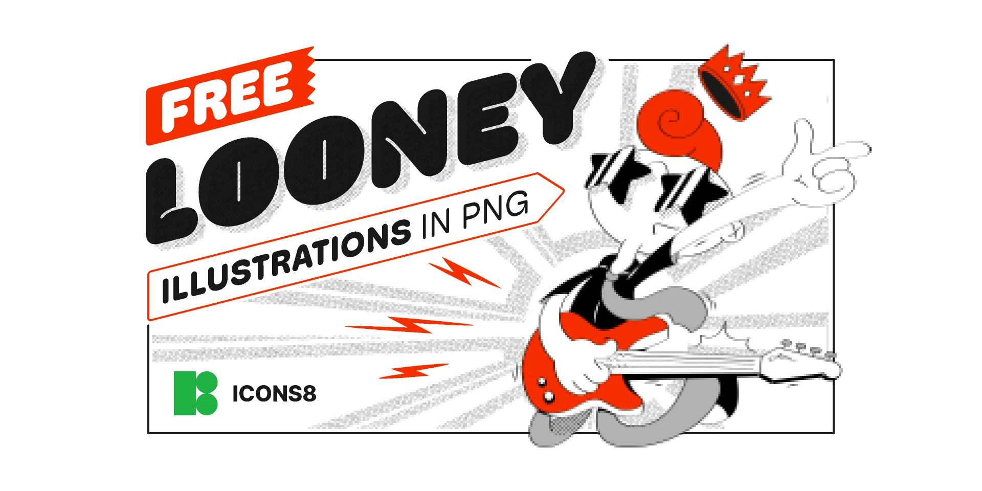 Free Looney illustrations in PNG for Figma and Adobe XD