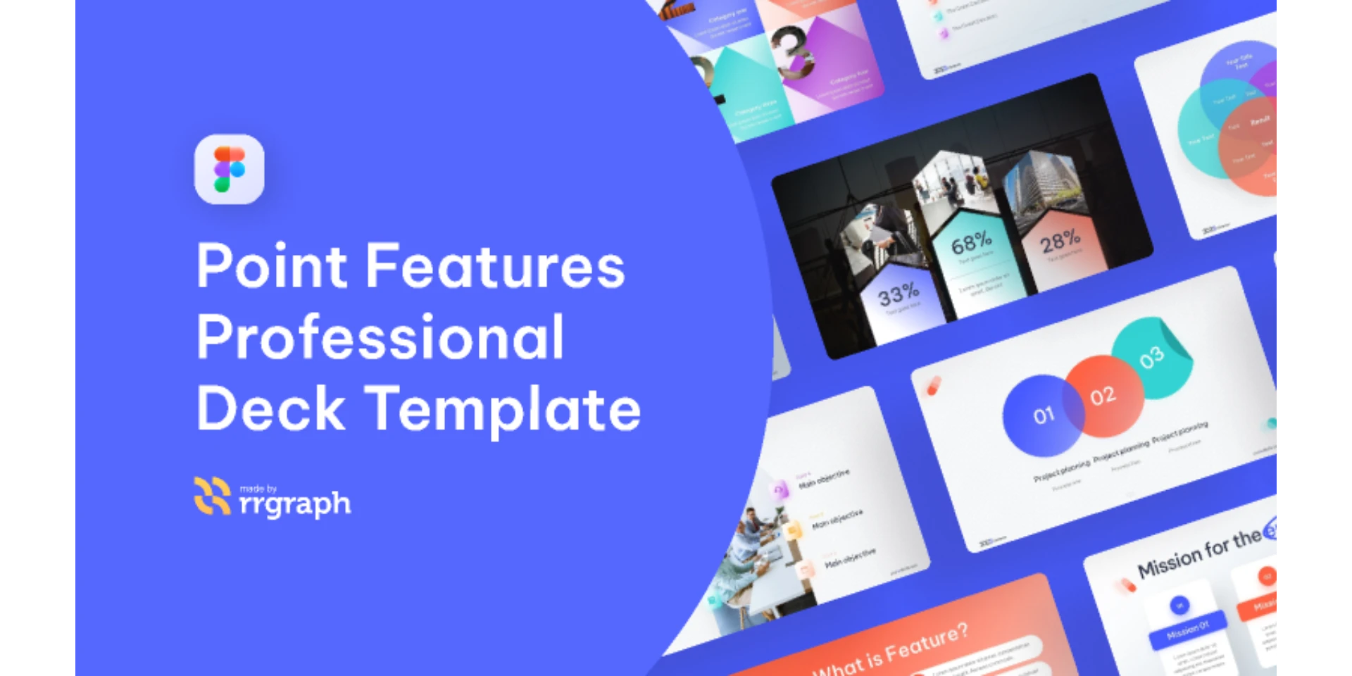 Free Point Features Professional Presentation Template for Figma and Adobe XD