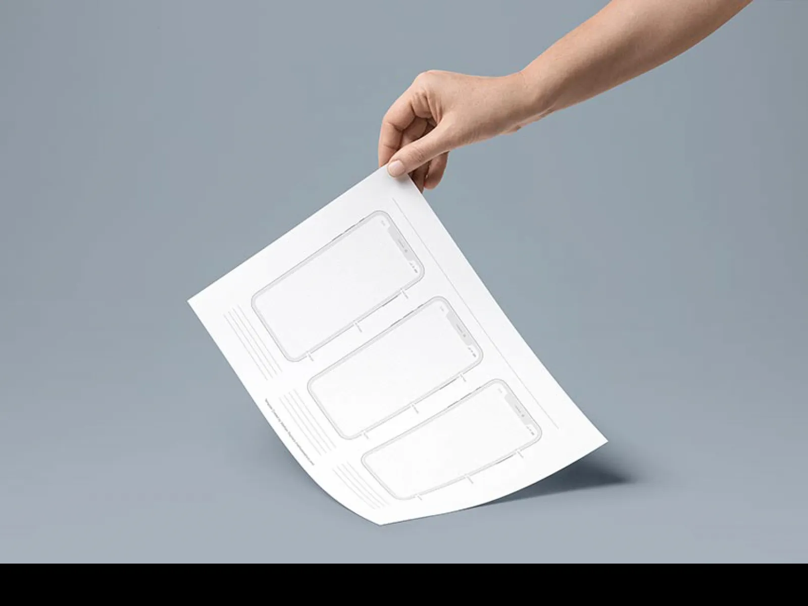 Free Printable iPhone X  - Free Figma Template