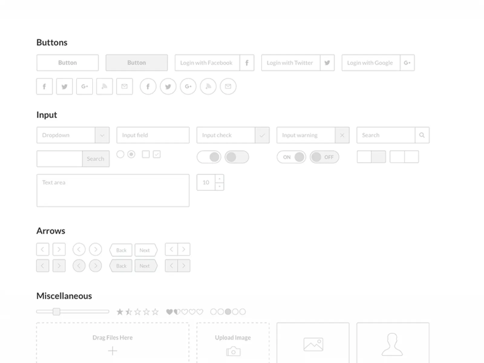Free Sketch Wireframe UI Kit  - Free Figma Template