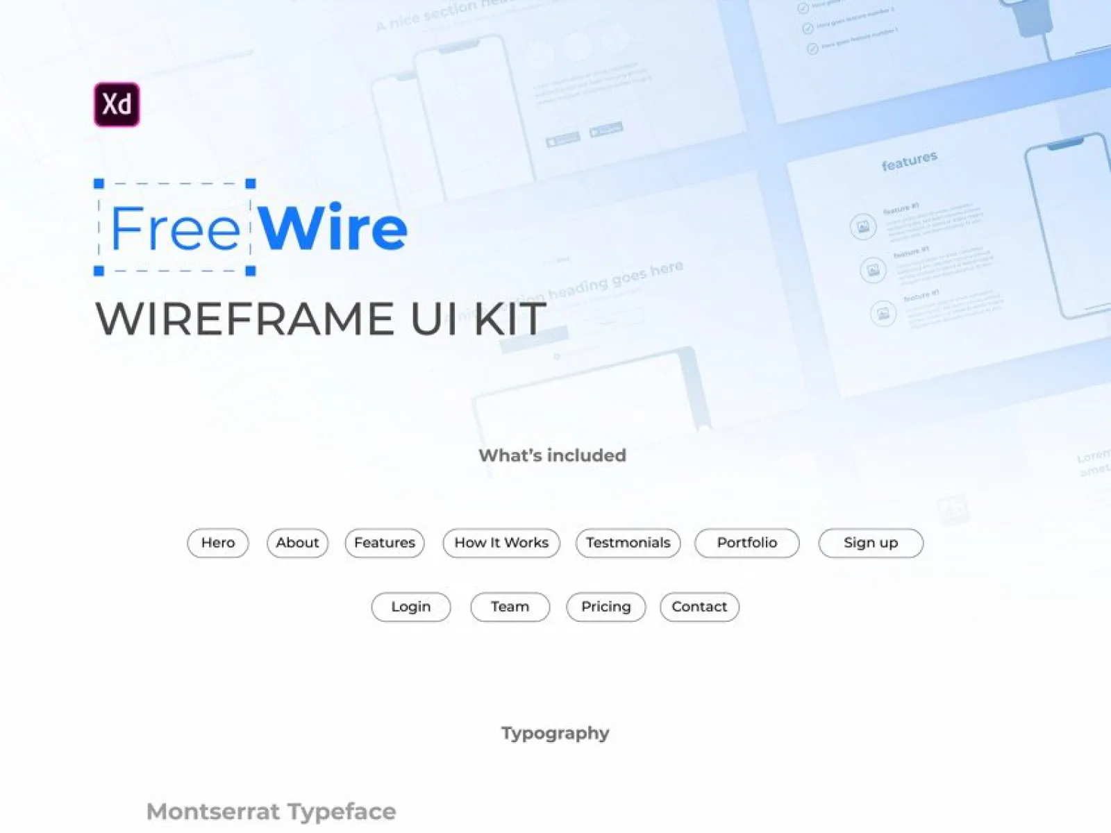 Free Wireframe UI Kit  - Free Figma Template