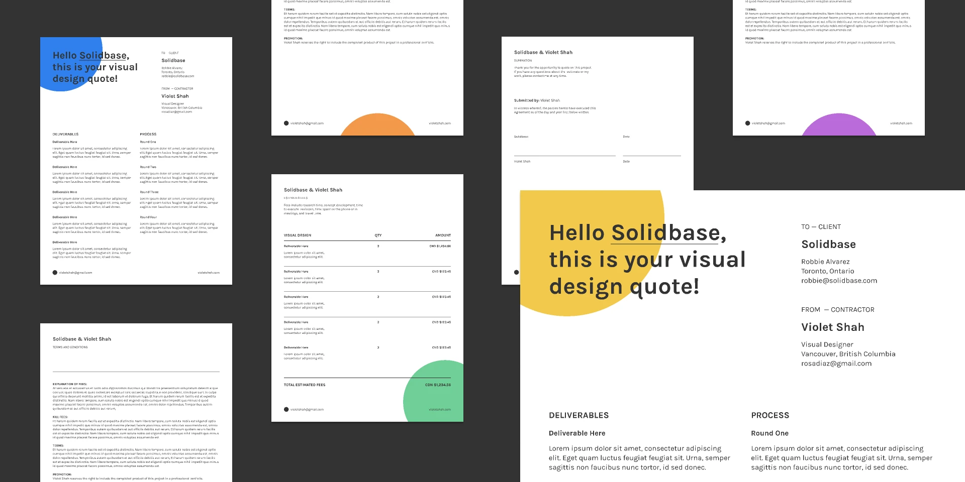 Freelance Contract Template for Figma and Adobe XD