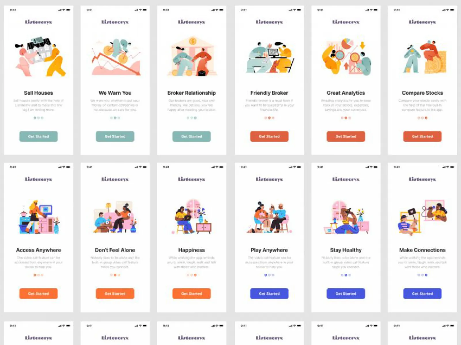 Full On Boarding App  - Free Figma Template