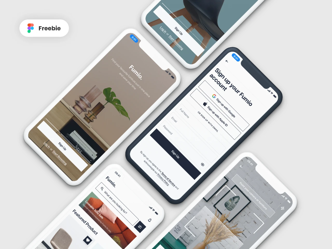 Fumio - Furniture Shop App for Figma and Adobe XD