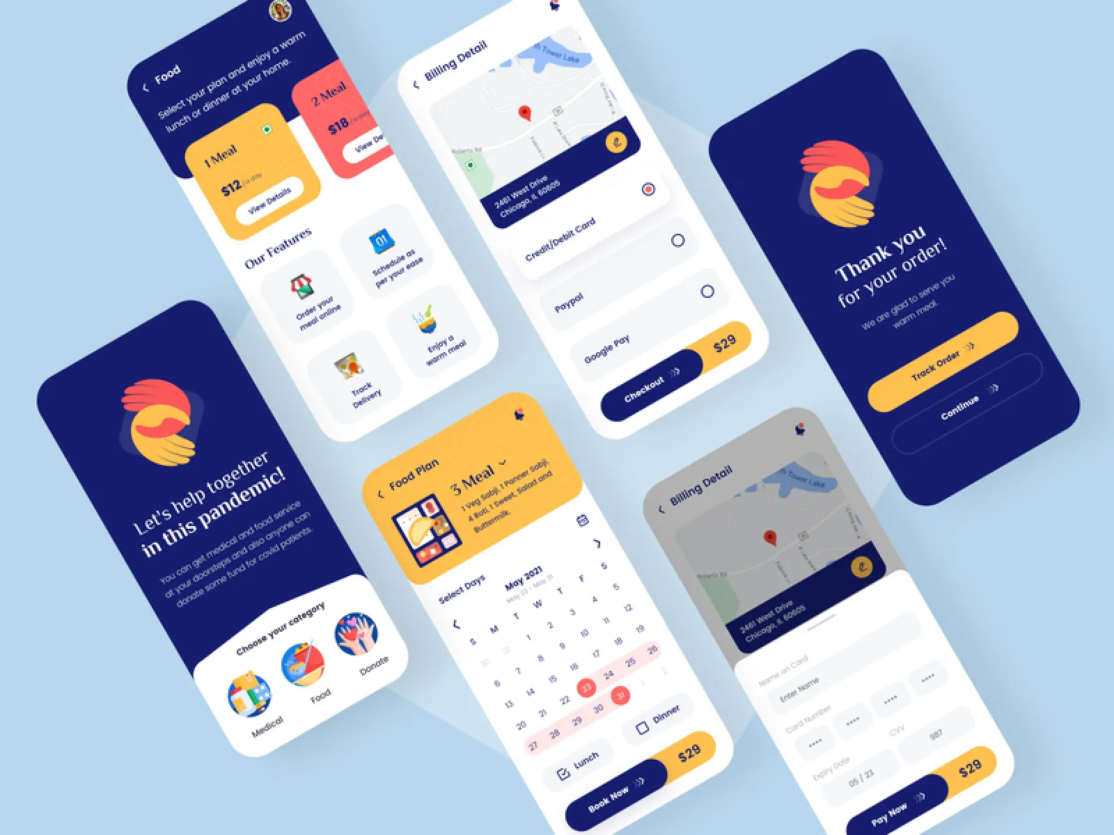 Fundraising App Design  - Free Figma Template