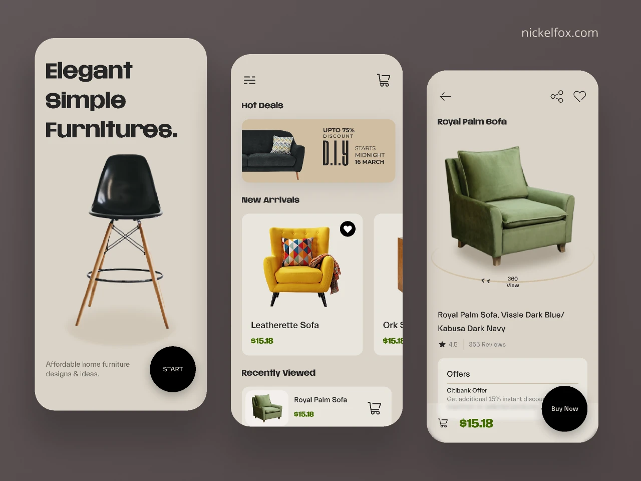 Furniture Shot for Figma and Adobe XD