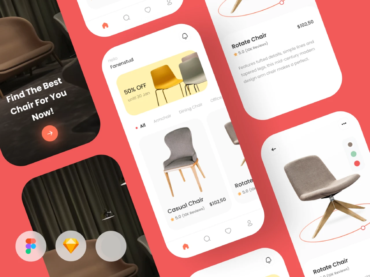 Furniture Store for Figma and Adobe XD