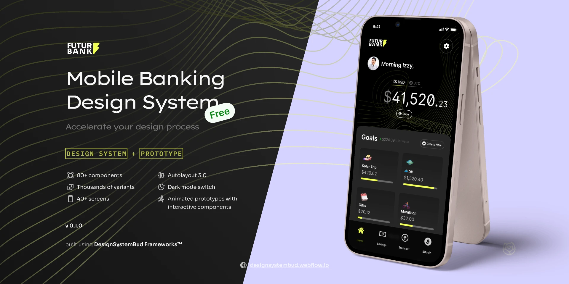 FUTUR  Mobile Banking Design System for Figma and Adobe XD