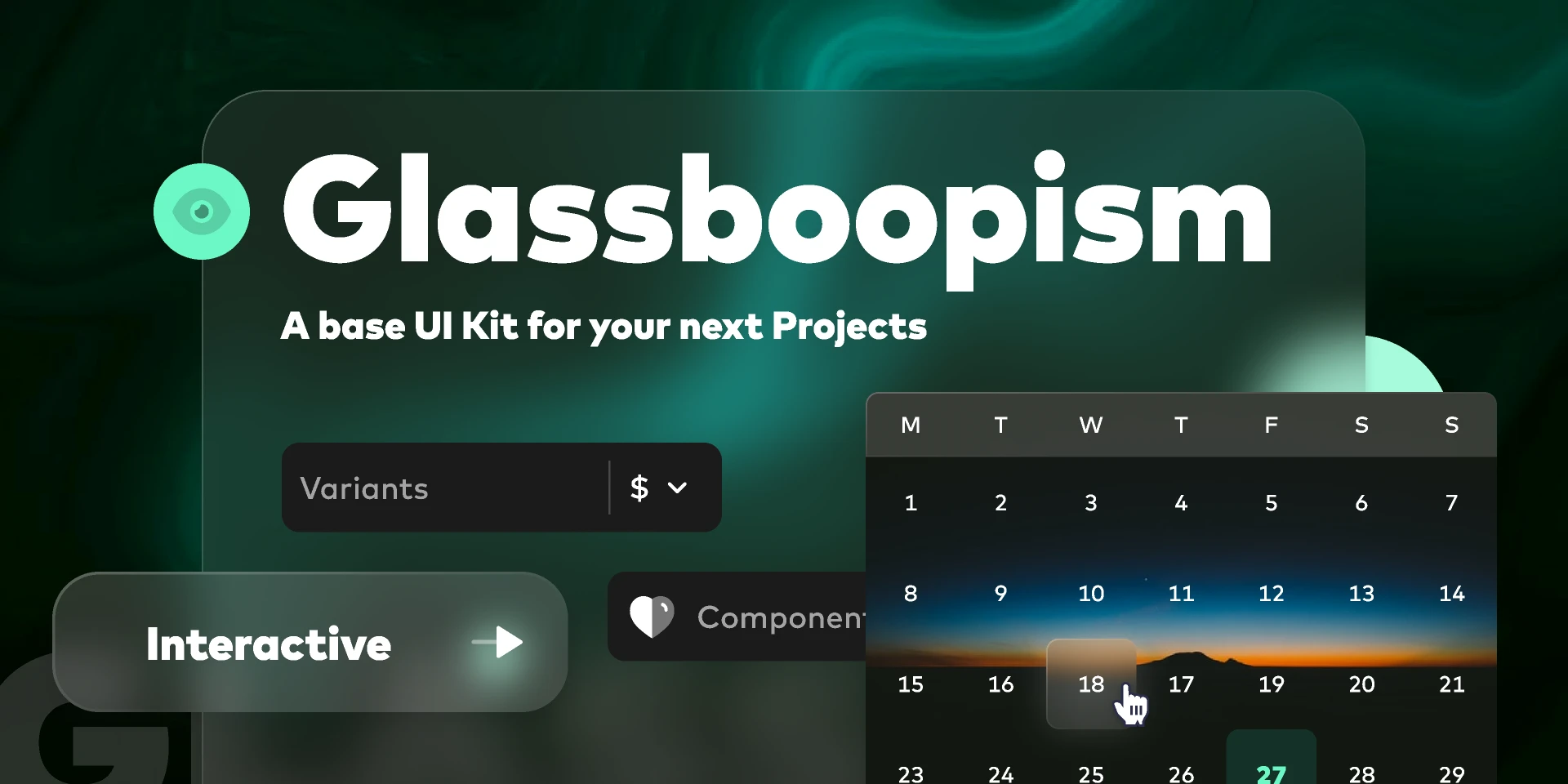 Glassboopism for Figma and Adobe XD