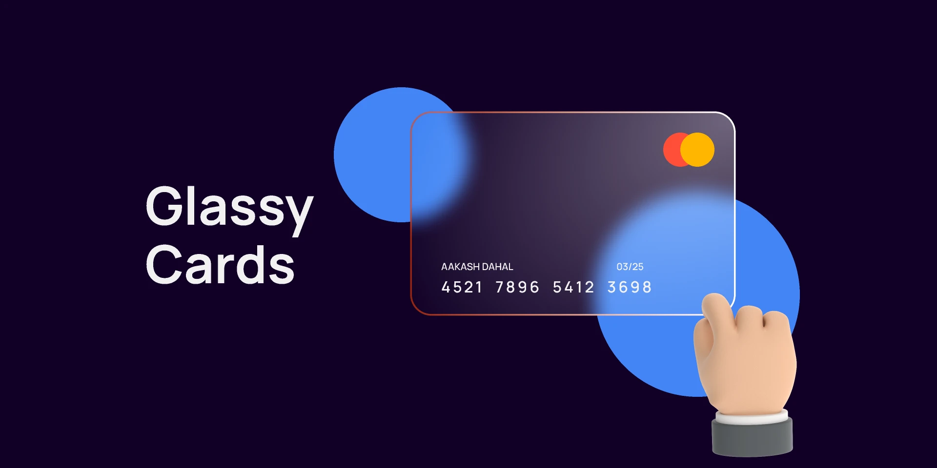 Glassy Cards for Figma and Adobe XD