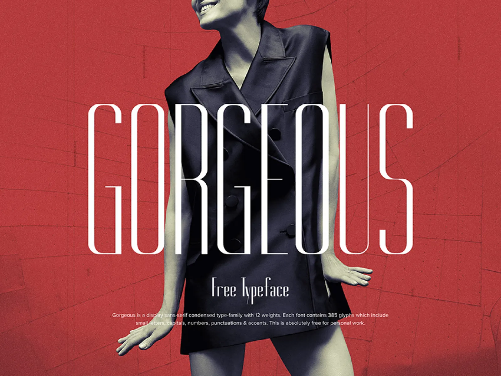 Gorgeous Free Typeface  - Free Figma Template