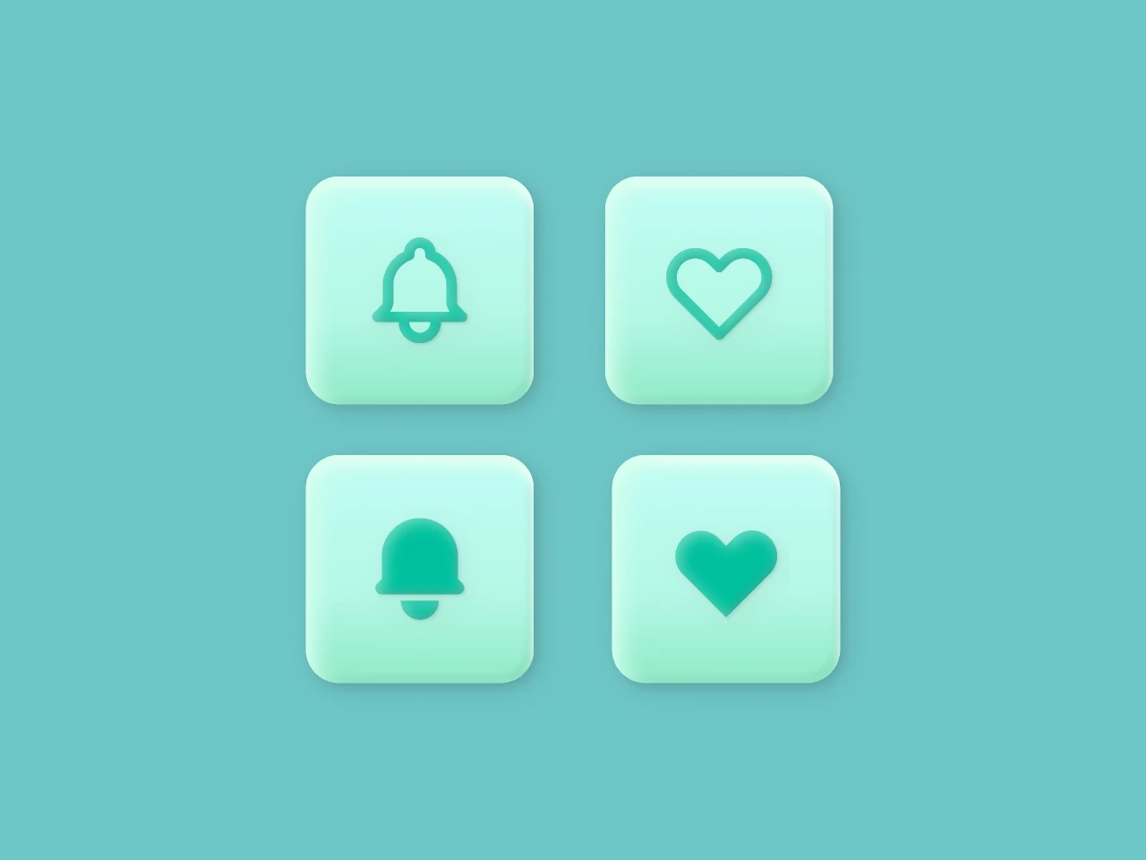 Gradient 3D Icon Style for Figma and Adobe XD