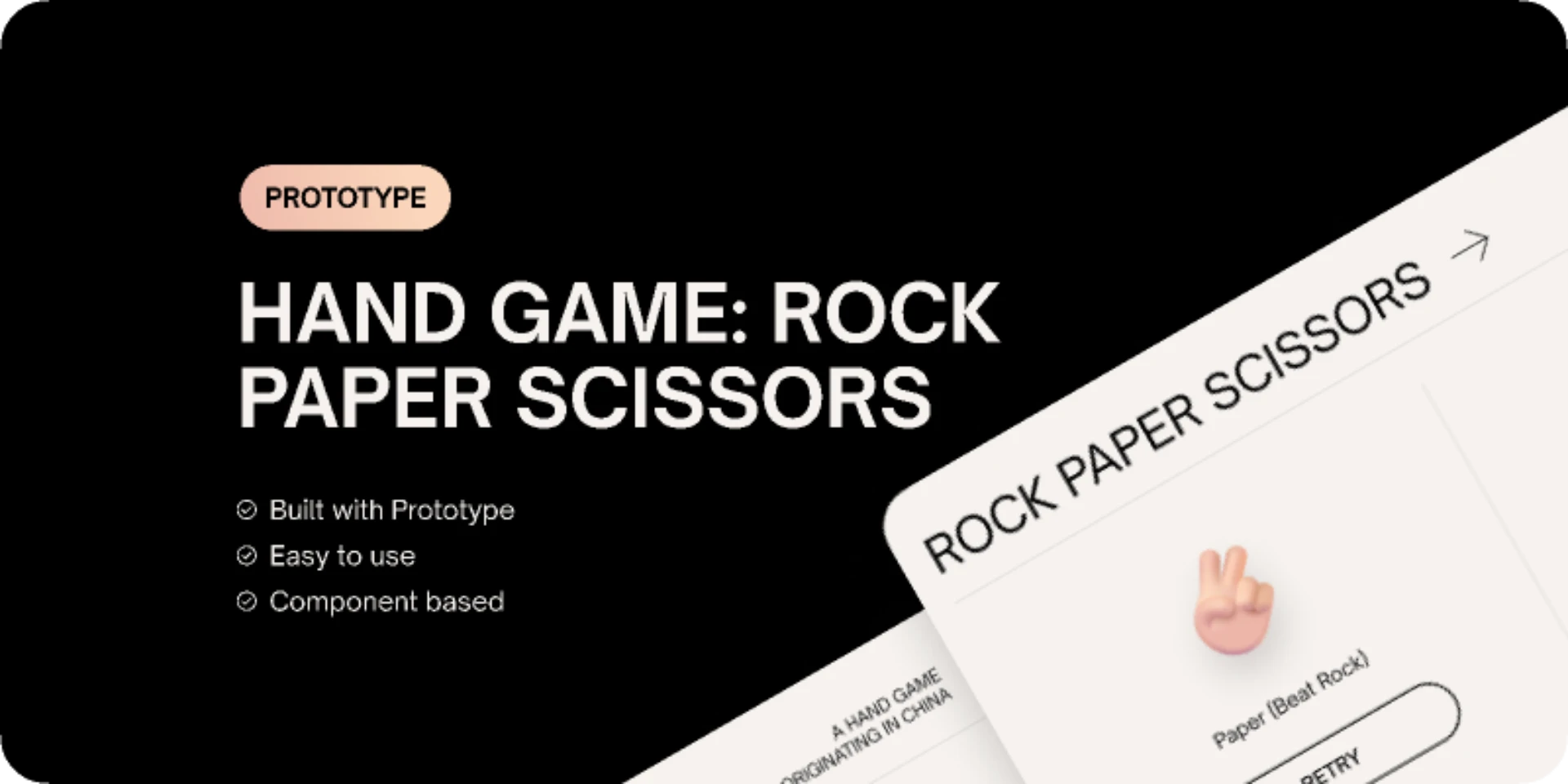Hand Game: Rock paper scissors for Figma and Adobe XD