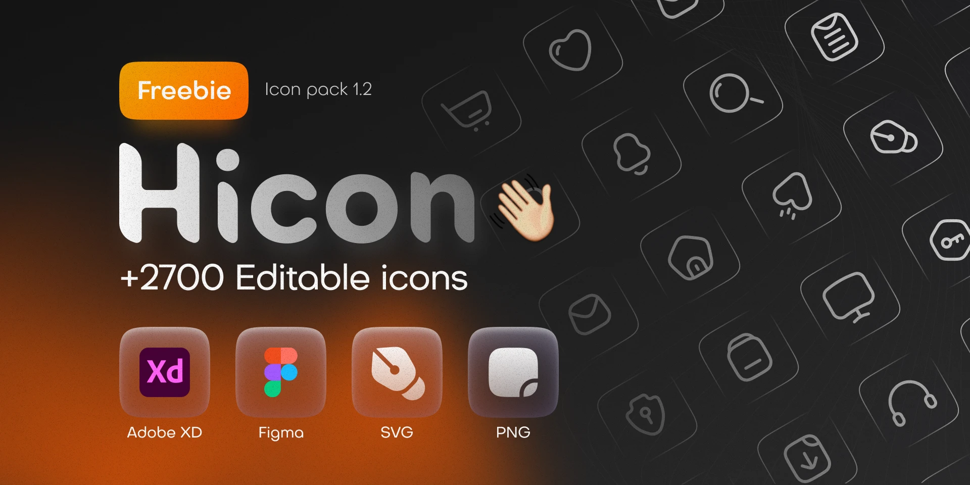 Hicon (Free icon pack) - +2700 Editable icons for Figma and Adobe XD