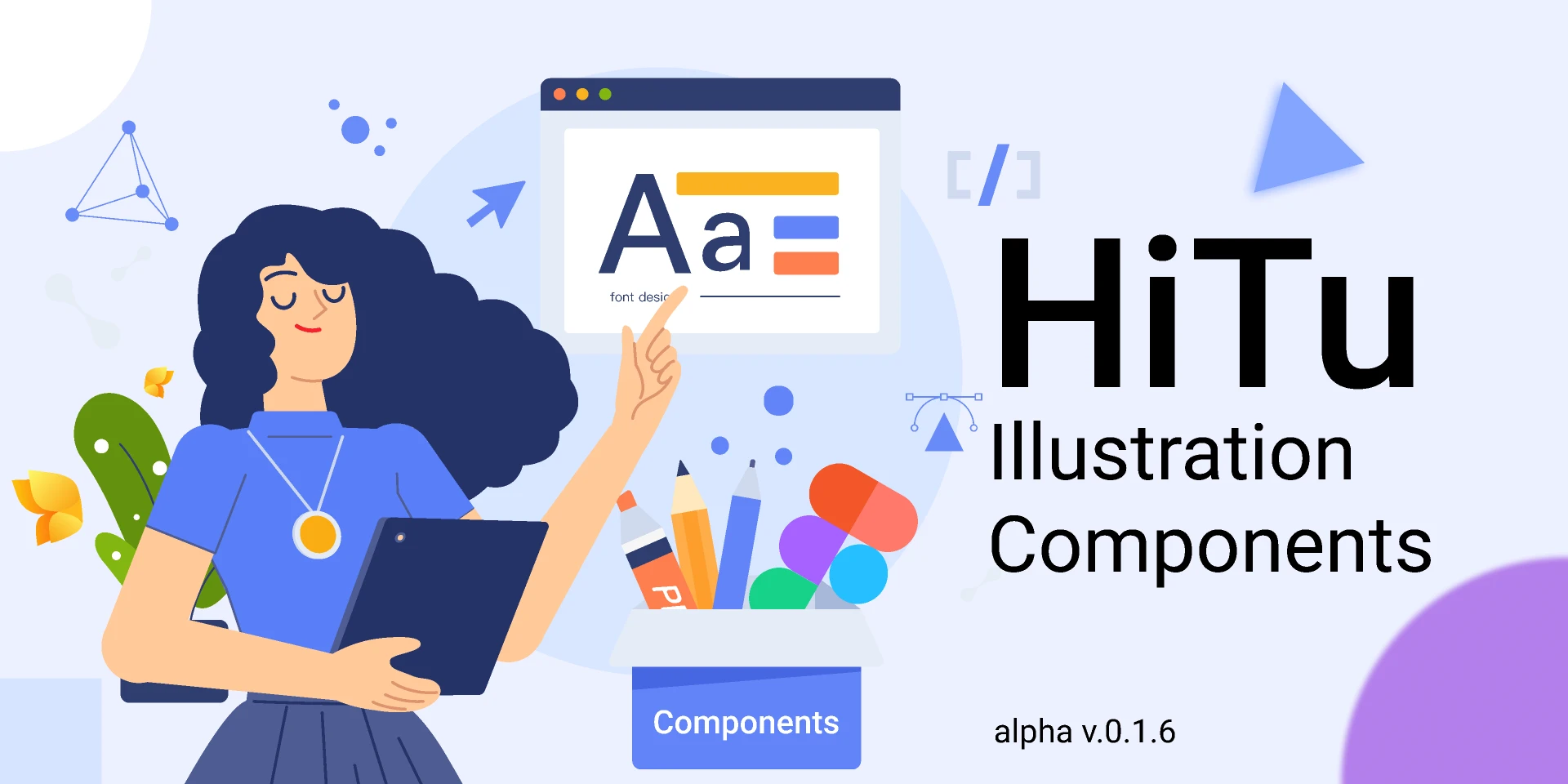 Hitu Illustration Components for Figma and Adobe XD
