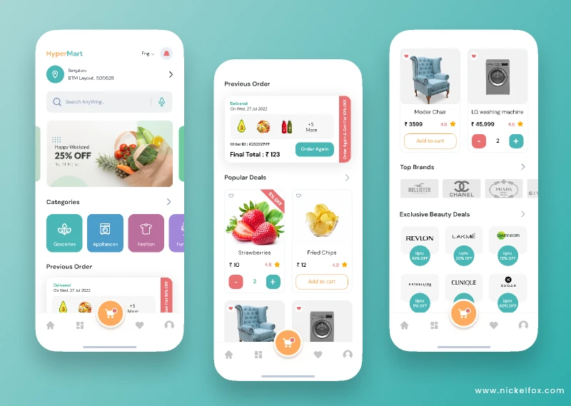 HyperMart App for Figma and Adobe XD