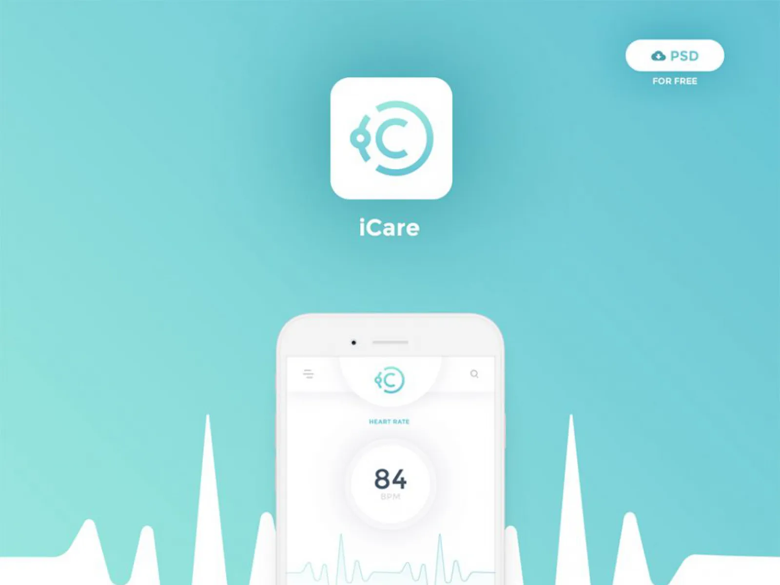 iCare Mobile App Design  - Free Figma Template