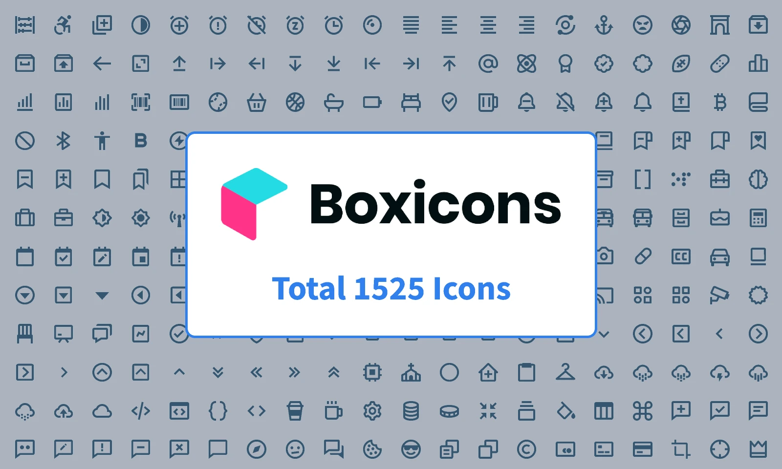Icon Design System - Boxicons for Figma and Adobe XD
