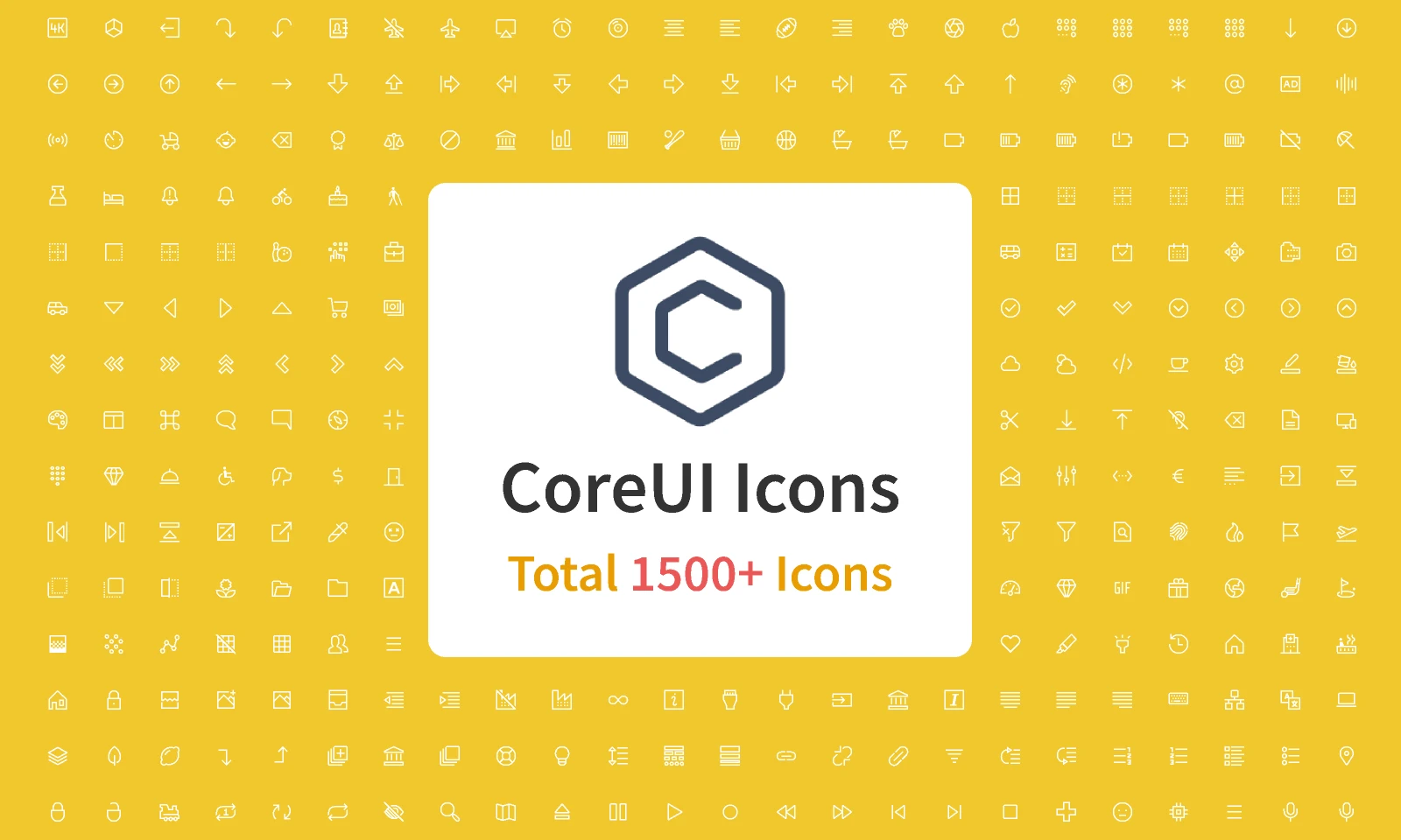 Icon Design System - CoreUI Icons for Figma and Adobe XD