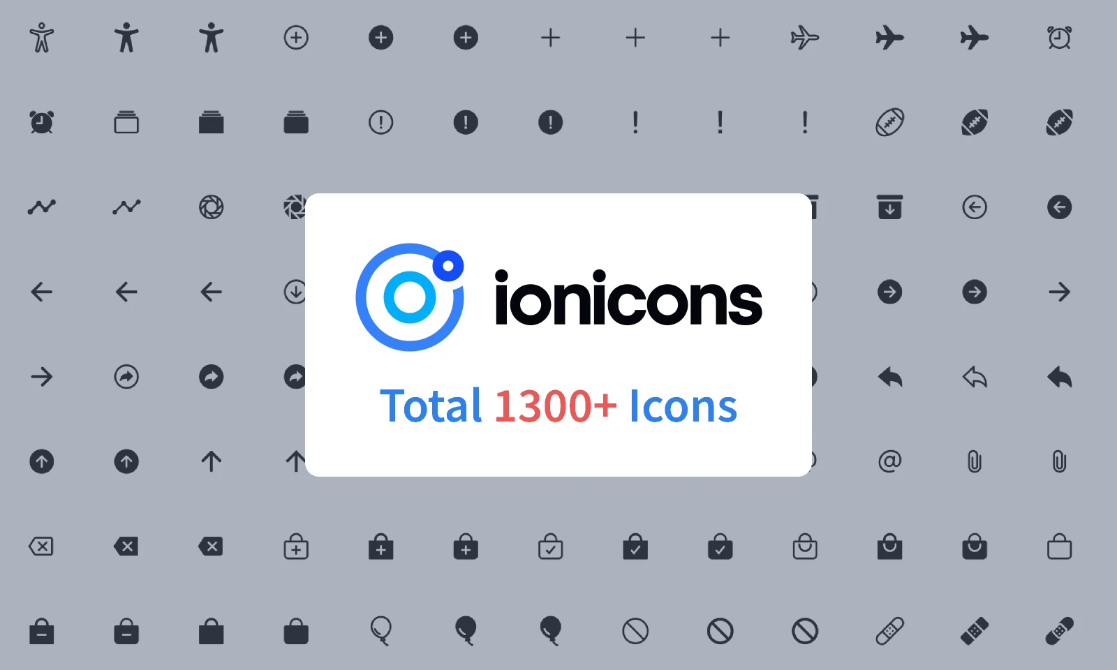 Icon Design System - Ionicons for Figma and Adobe XD