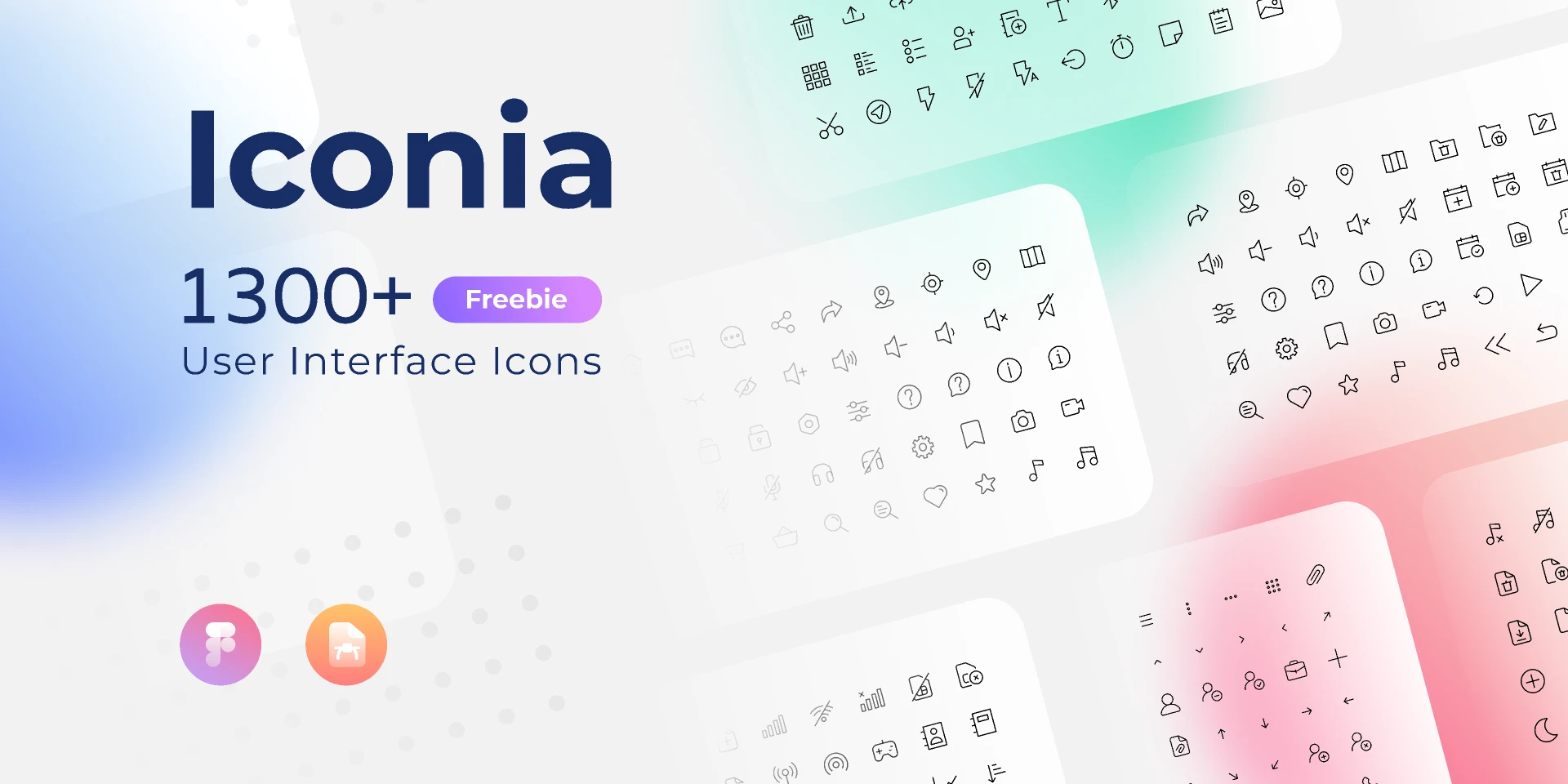 Iconia Freebie - User Interface Icon for Figma and Adobe XD