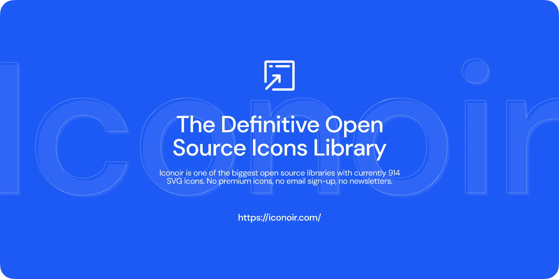 Iconoir -- The Definitive Open Source Icons Library for Figma and Adobe XD