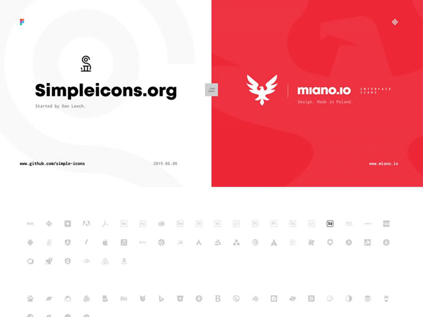 Icons of Popular Brands  - Free Figma Template