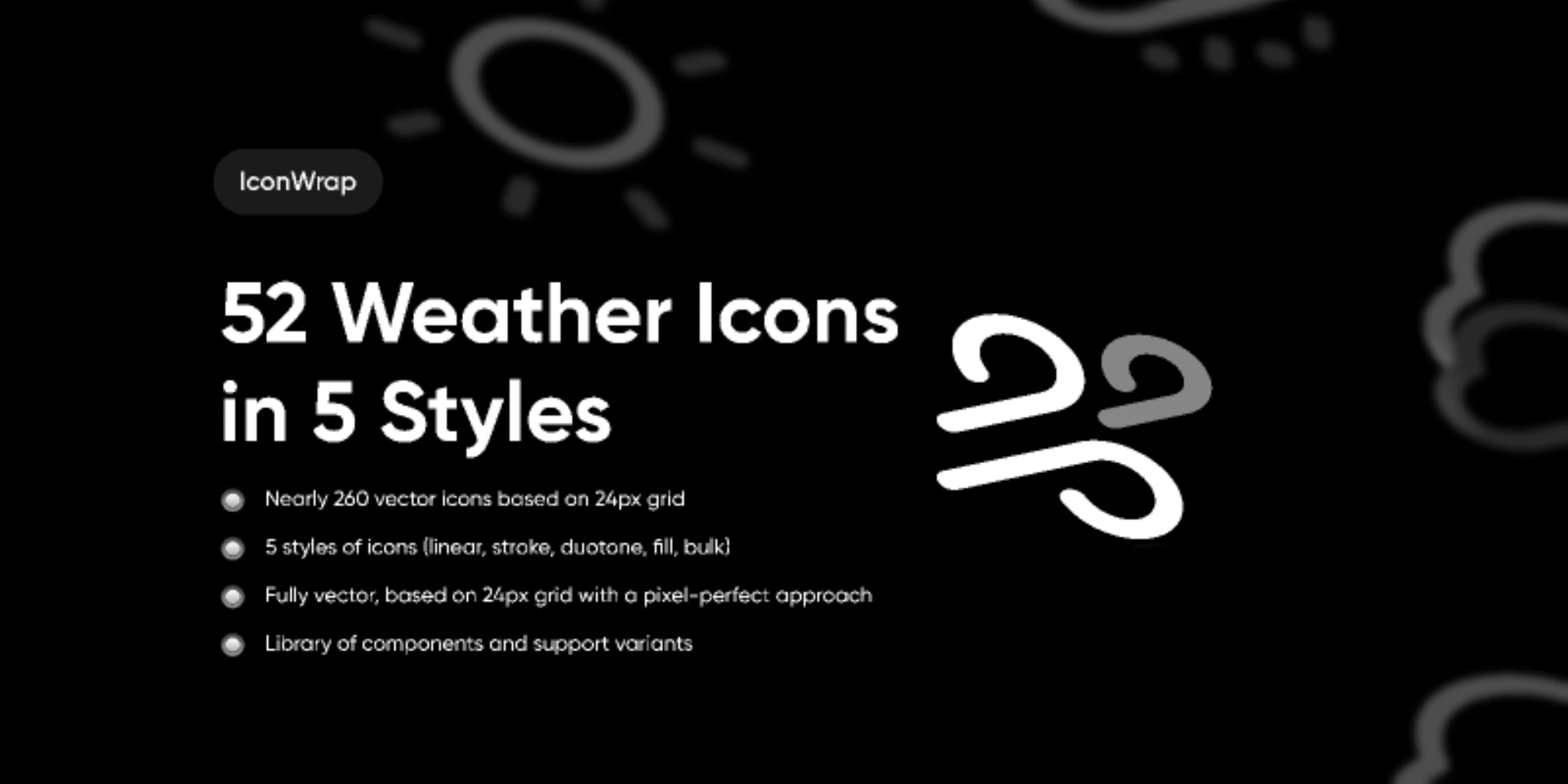 IconWrap - Weather  (Community) (Community) for Figma and Adobe XD