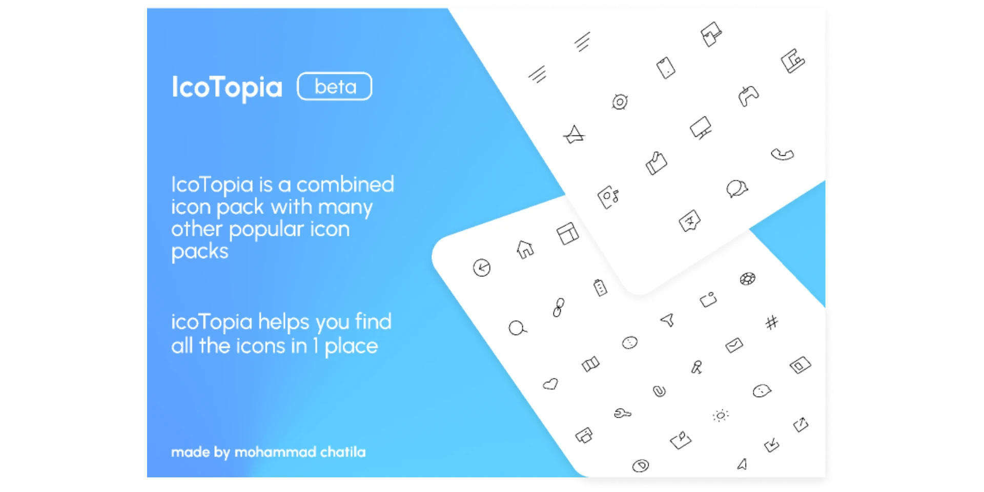 IcoTopia (community icon packs) for Figma and Adobe XD