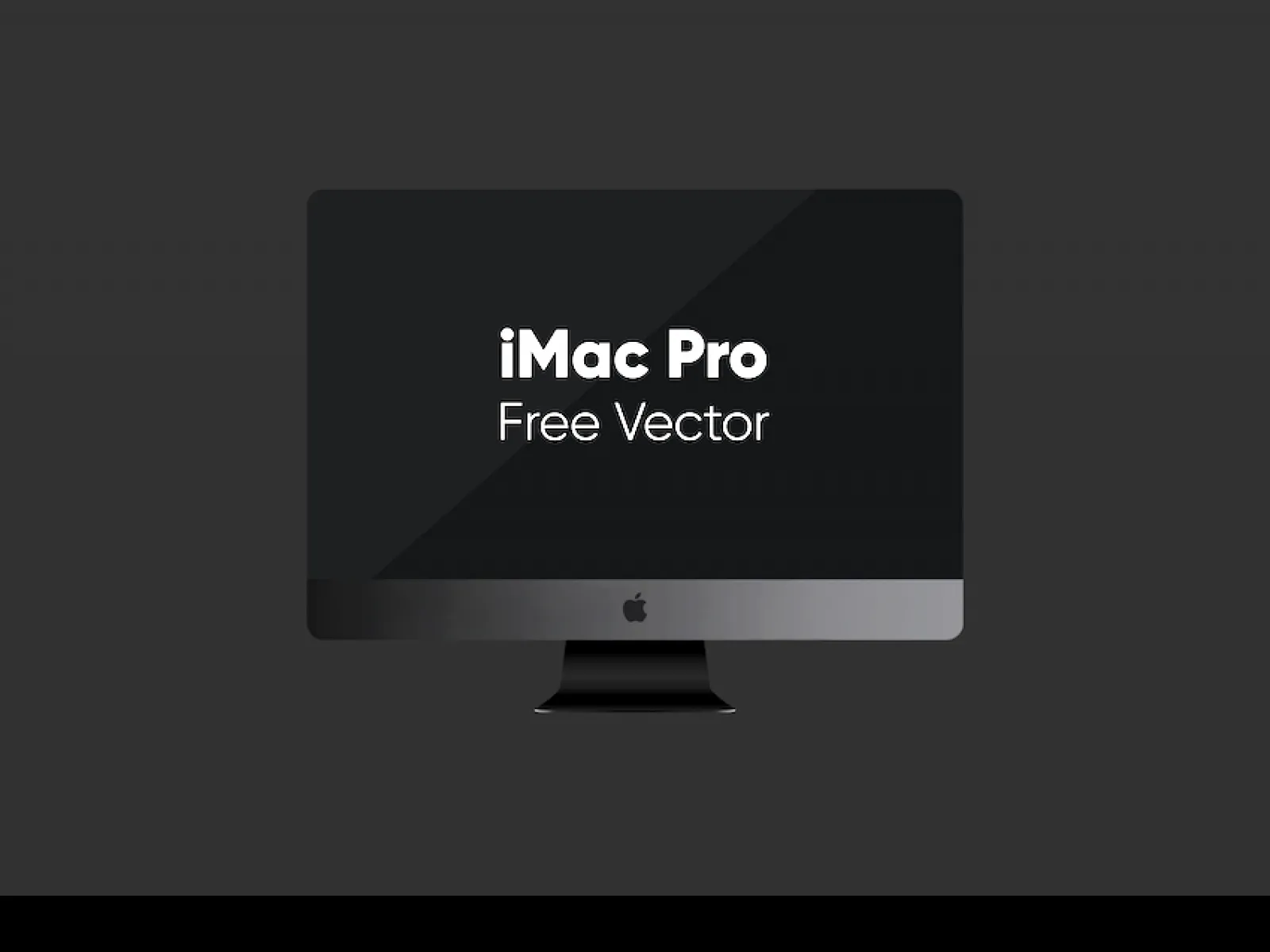 iMac Pro Vector Freebie  - Free Figma Template