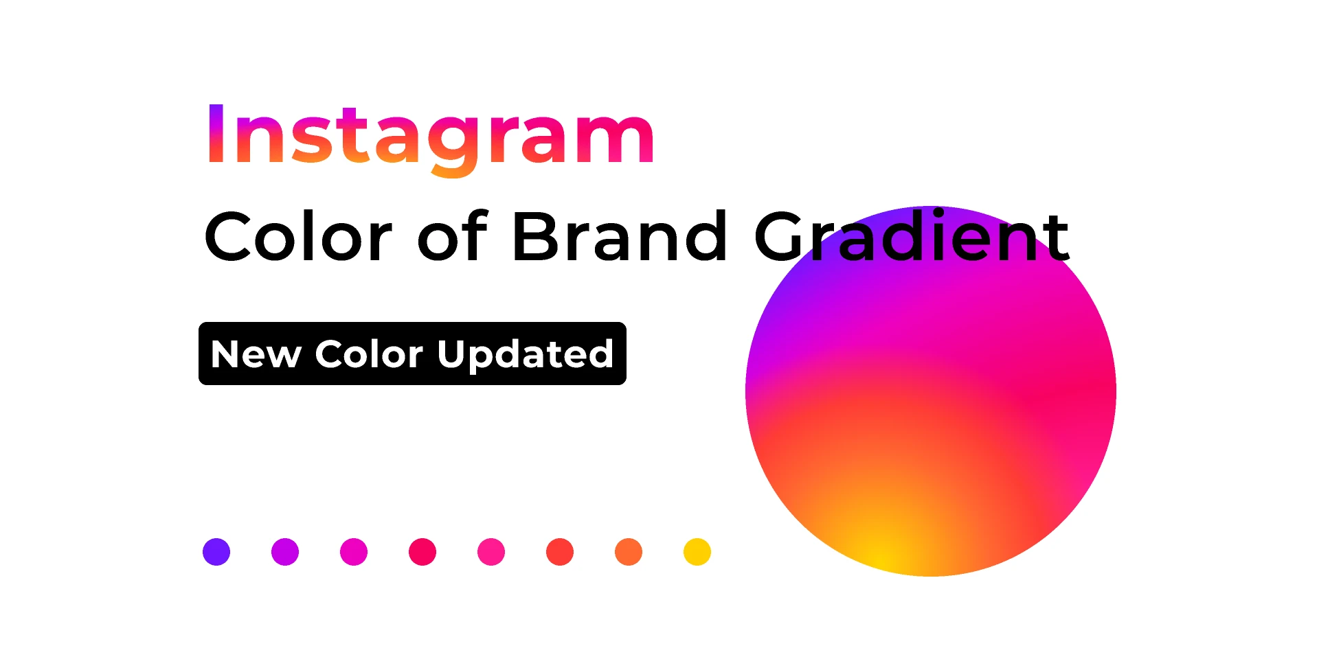 Instagram Color of Brand Gradient for Figma and Adobe XD