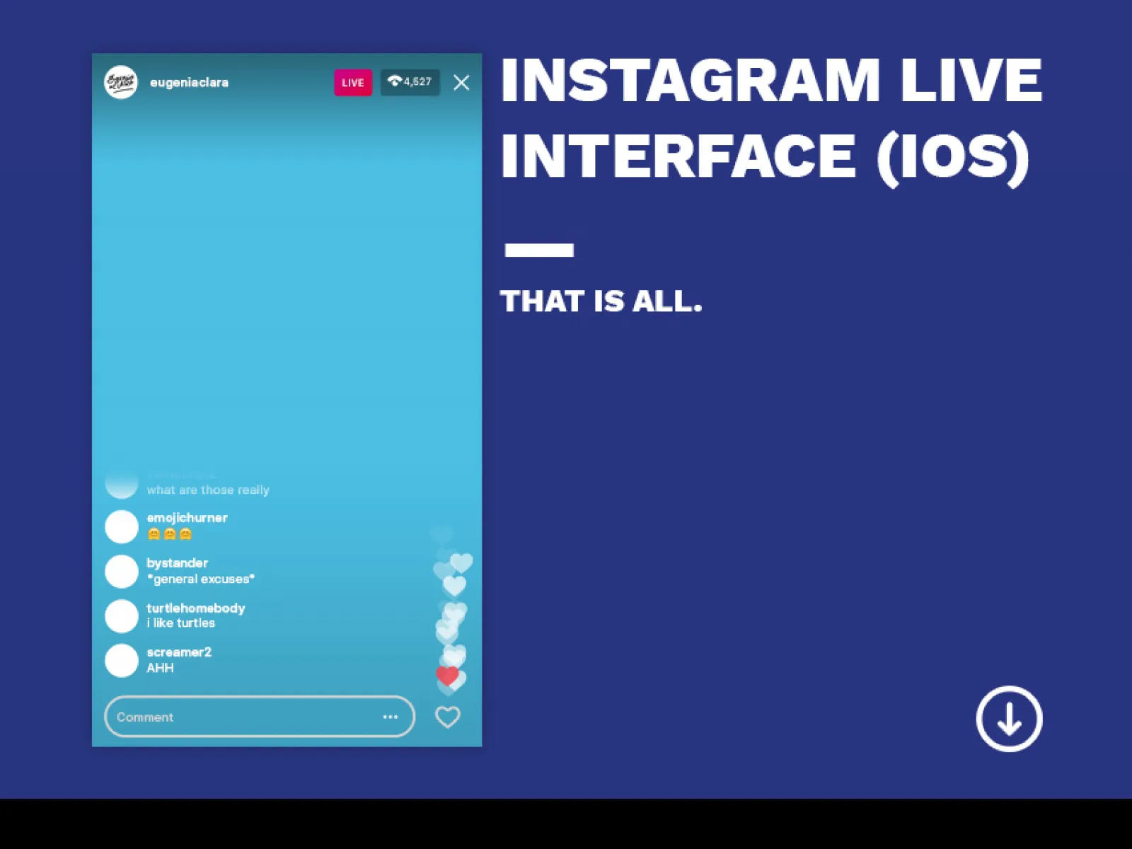 Instagram Live iOS Interface  - Free Figma Template