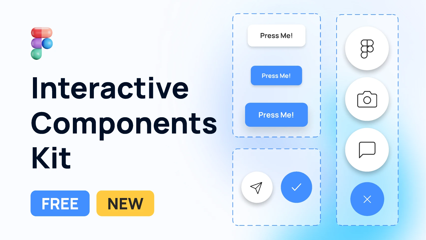 Interactive Components Kit - Free! for Figma and Adobe XD