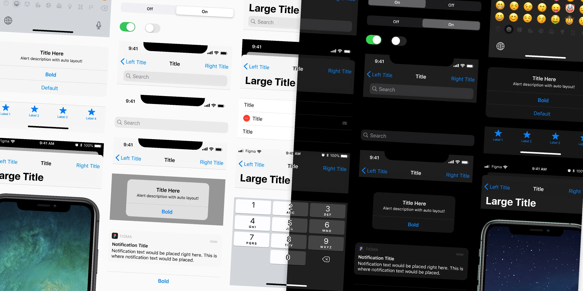 iOS 13 UI Kit, Built for Figma for Figma and Adobe XD