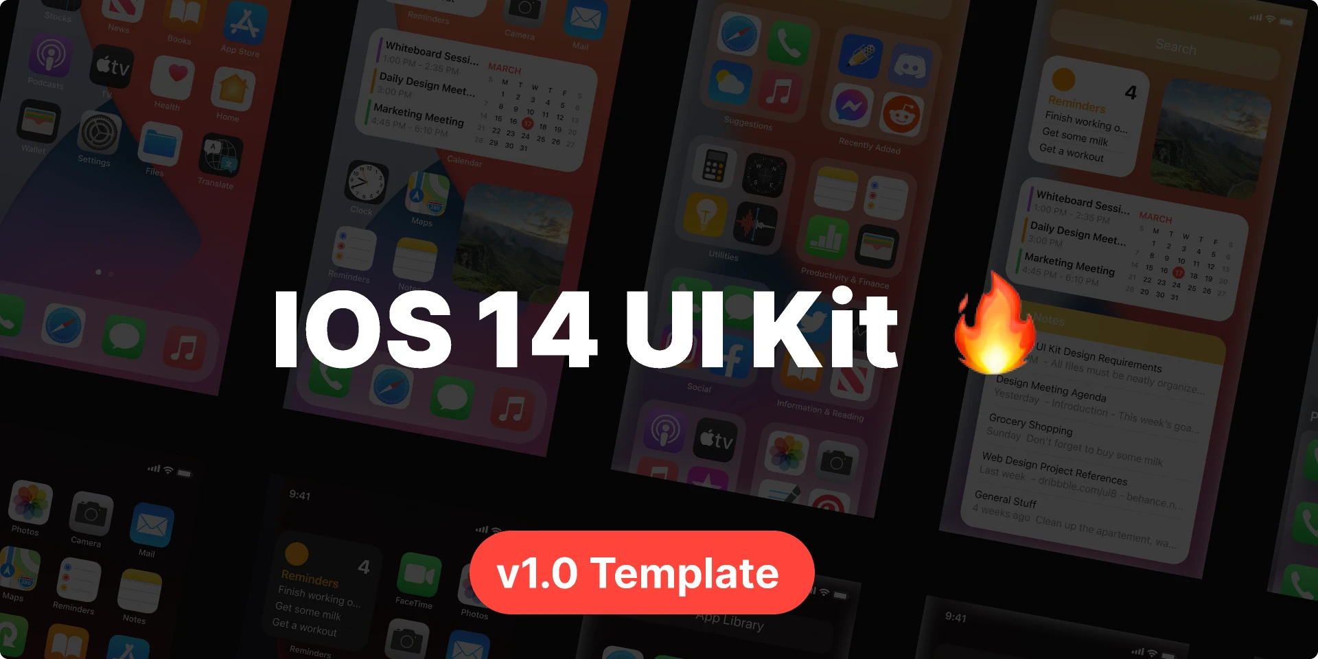 IOS 14 UI Kit   Template for Figma and Adobe XD