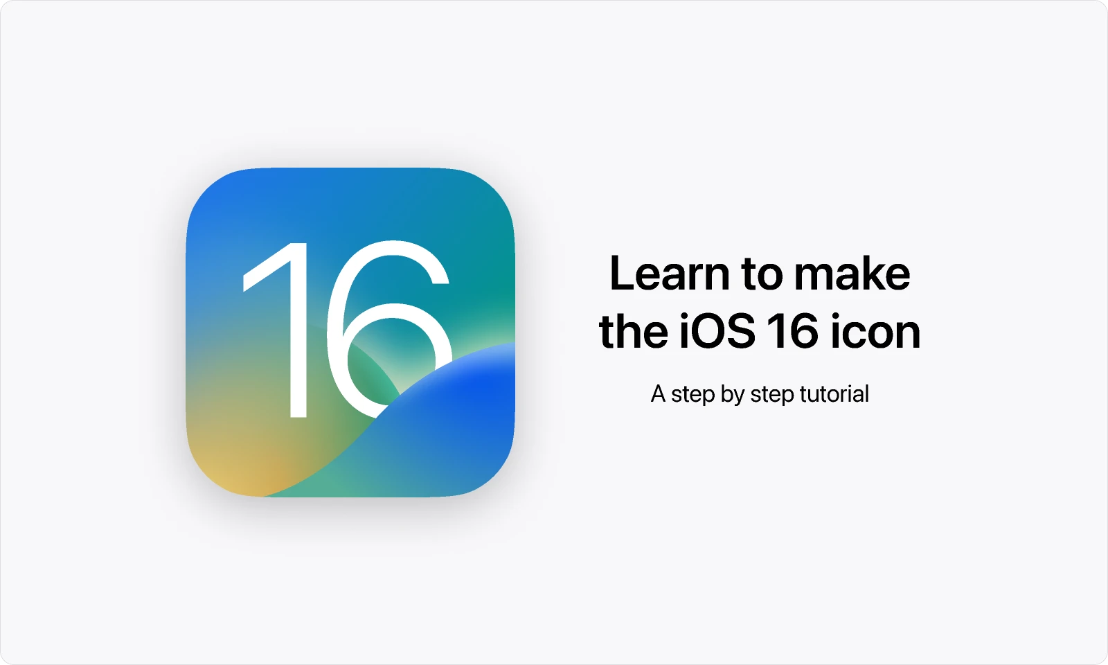 iOS 16 Icon  Tutorial for Figma and Adobe XD