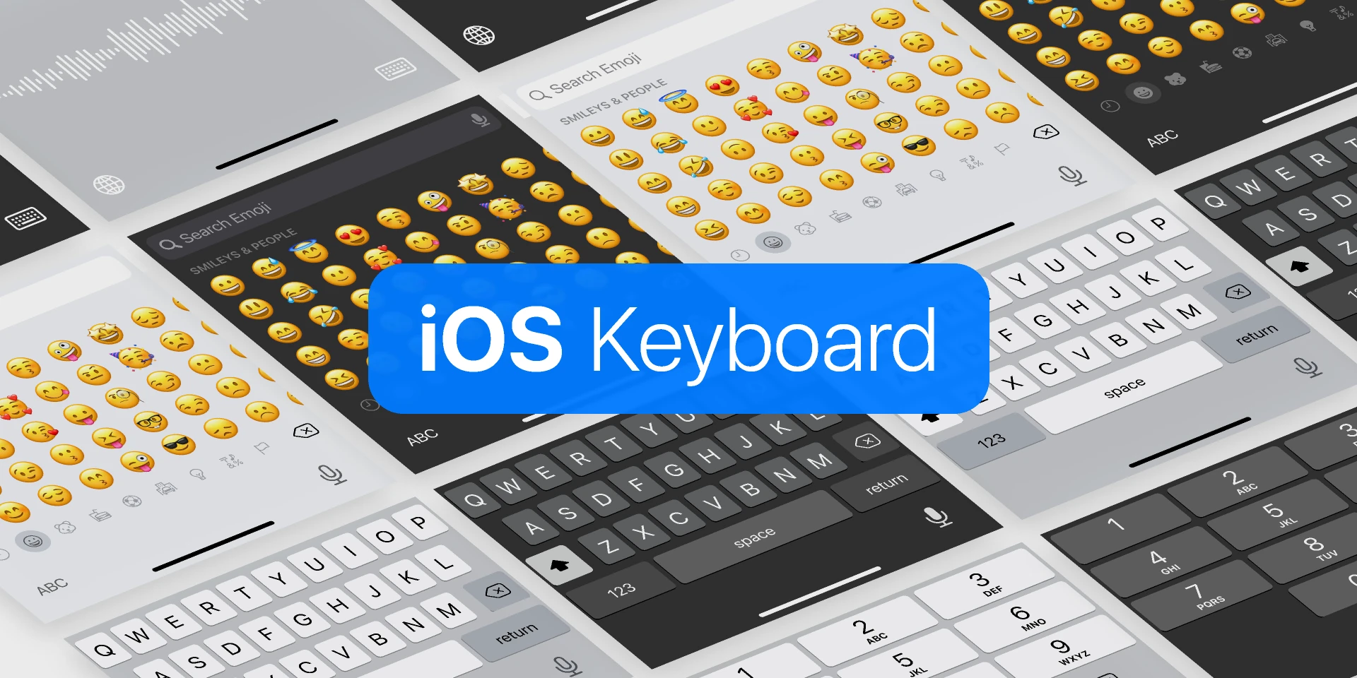 iOS Keyboard (iPhone & iPad) for Figma and Adobe XD