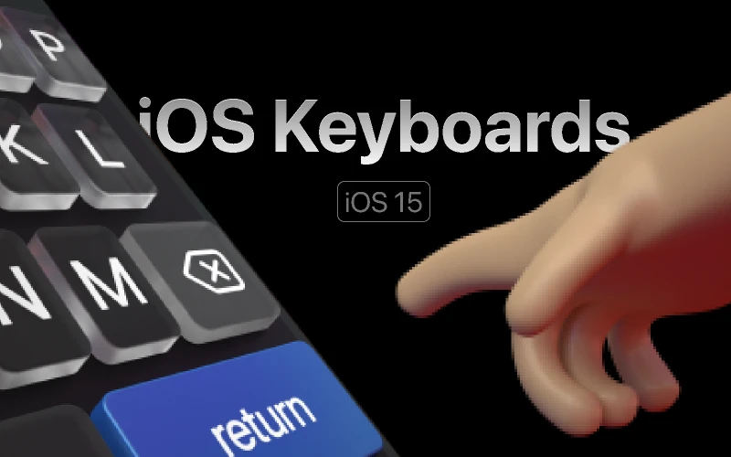 iOS Keyboards for Figma and Adobe XD