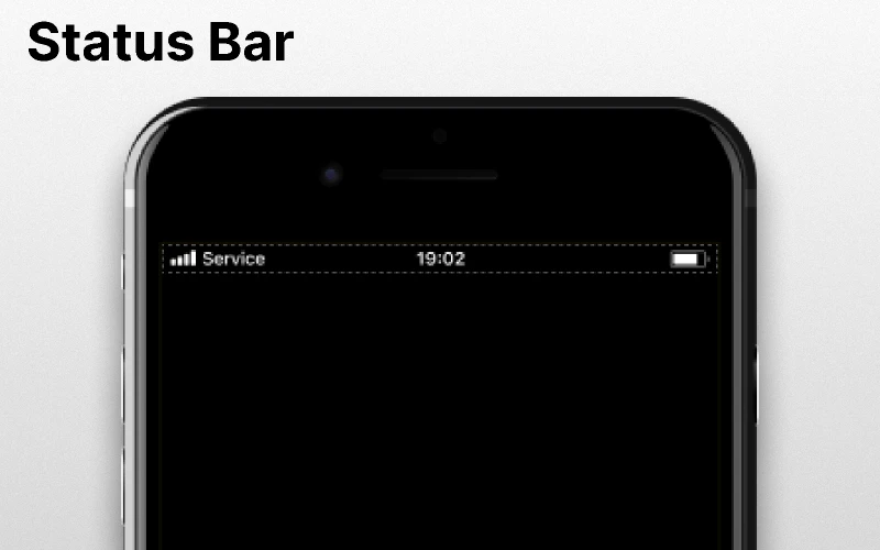 iOS Status Bar for Figma and Adobe XD