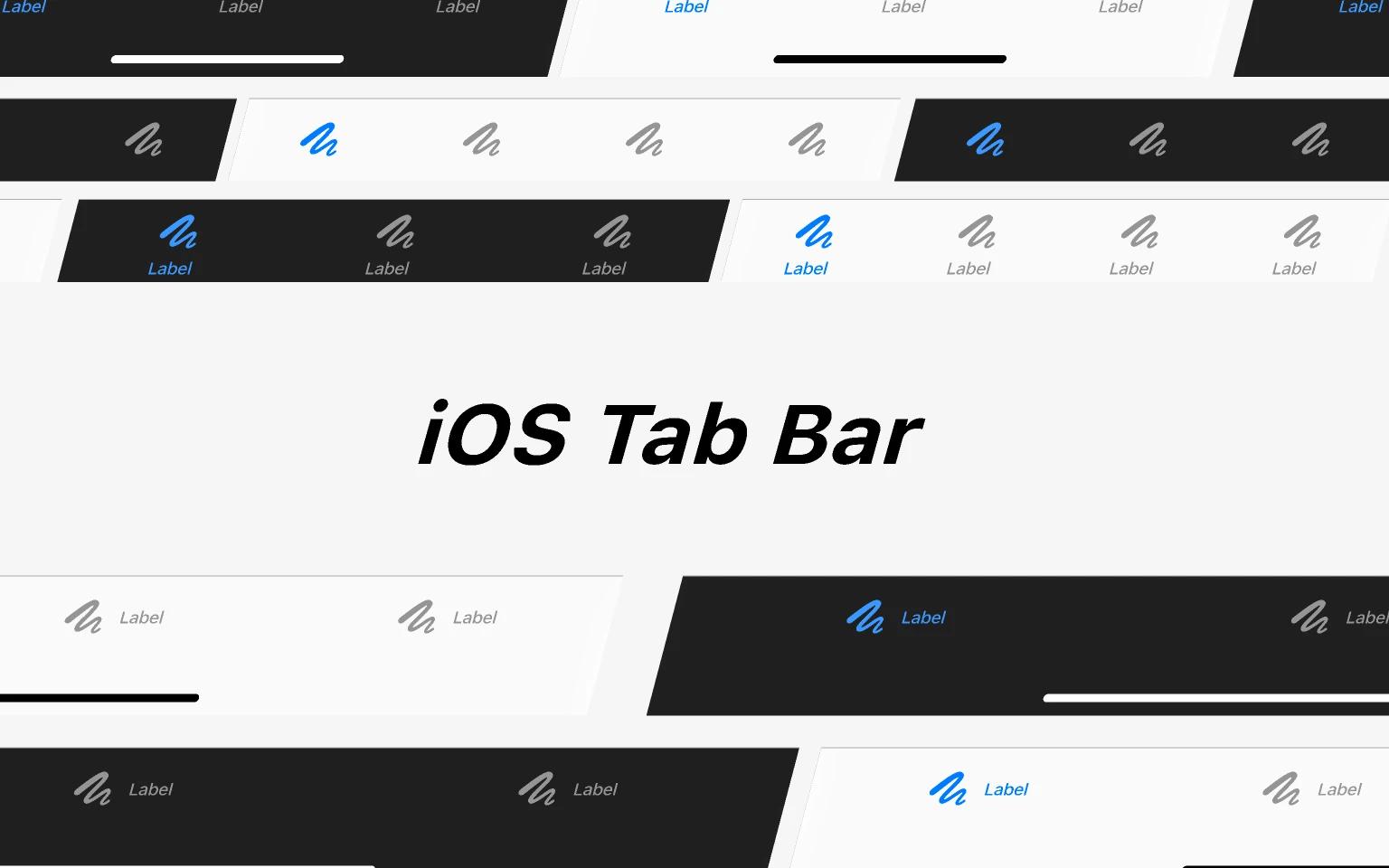 iOS Tab Bar for Figma and Adobe XD