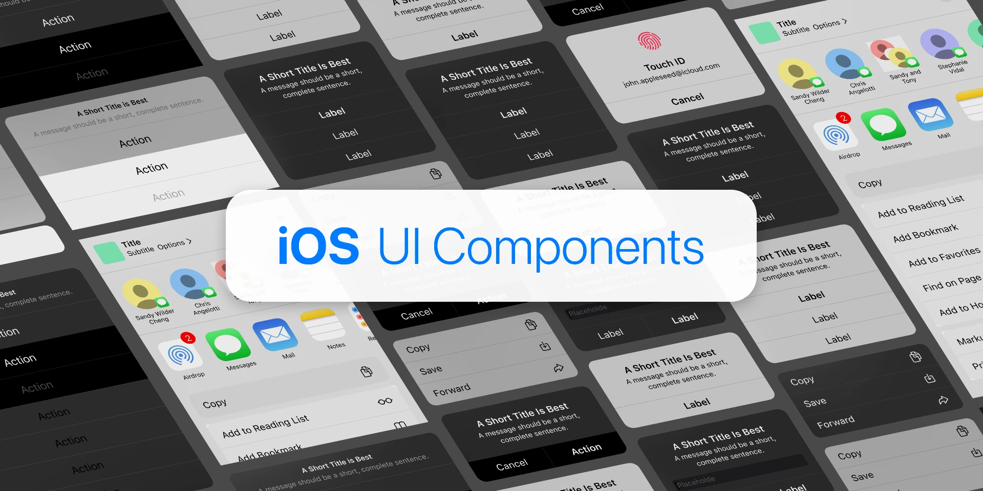 iOS UI Components - Views for Figma and Adobe XD