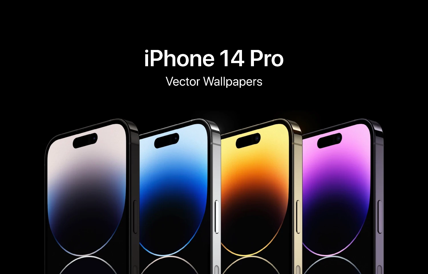 iPhone 14 Pro - Vector Wallpapers for Figma and Adobe XD