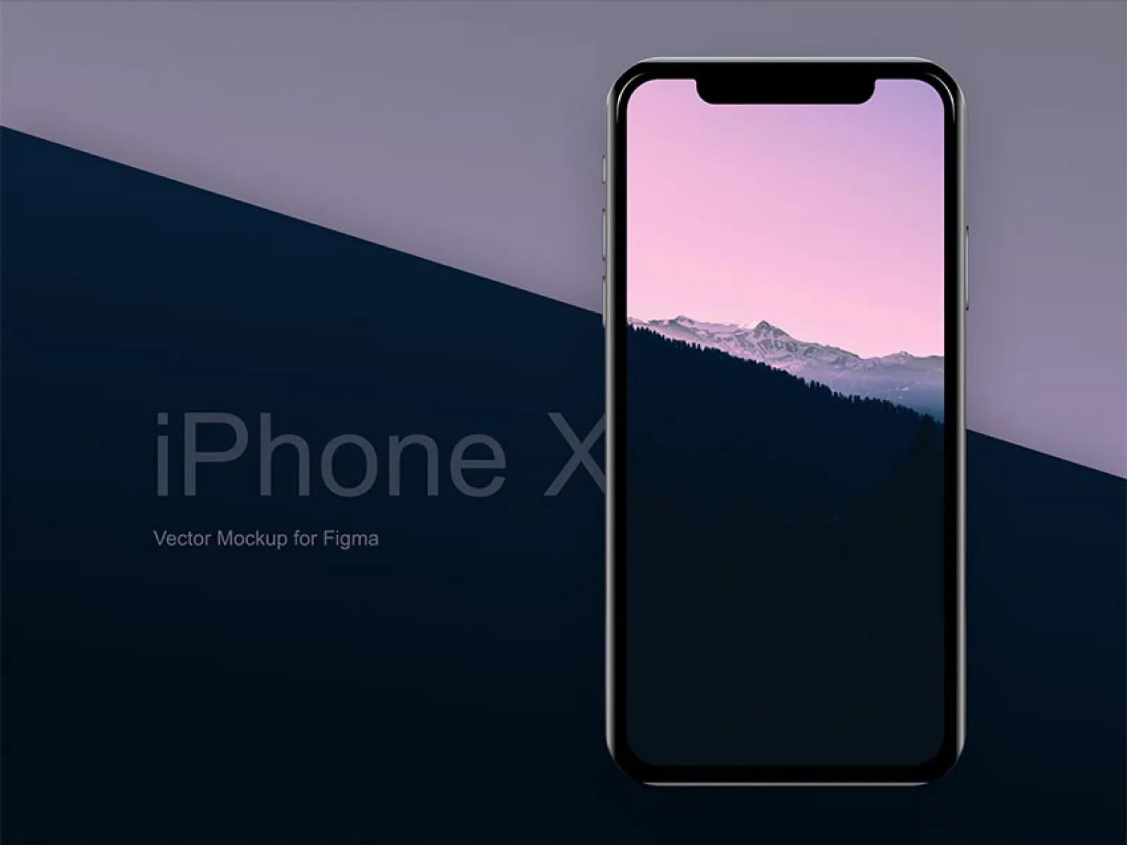 iPhone X Free Vector  - Free Figma Template