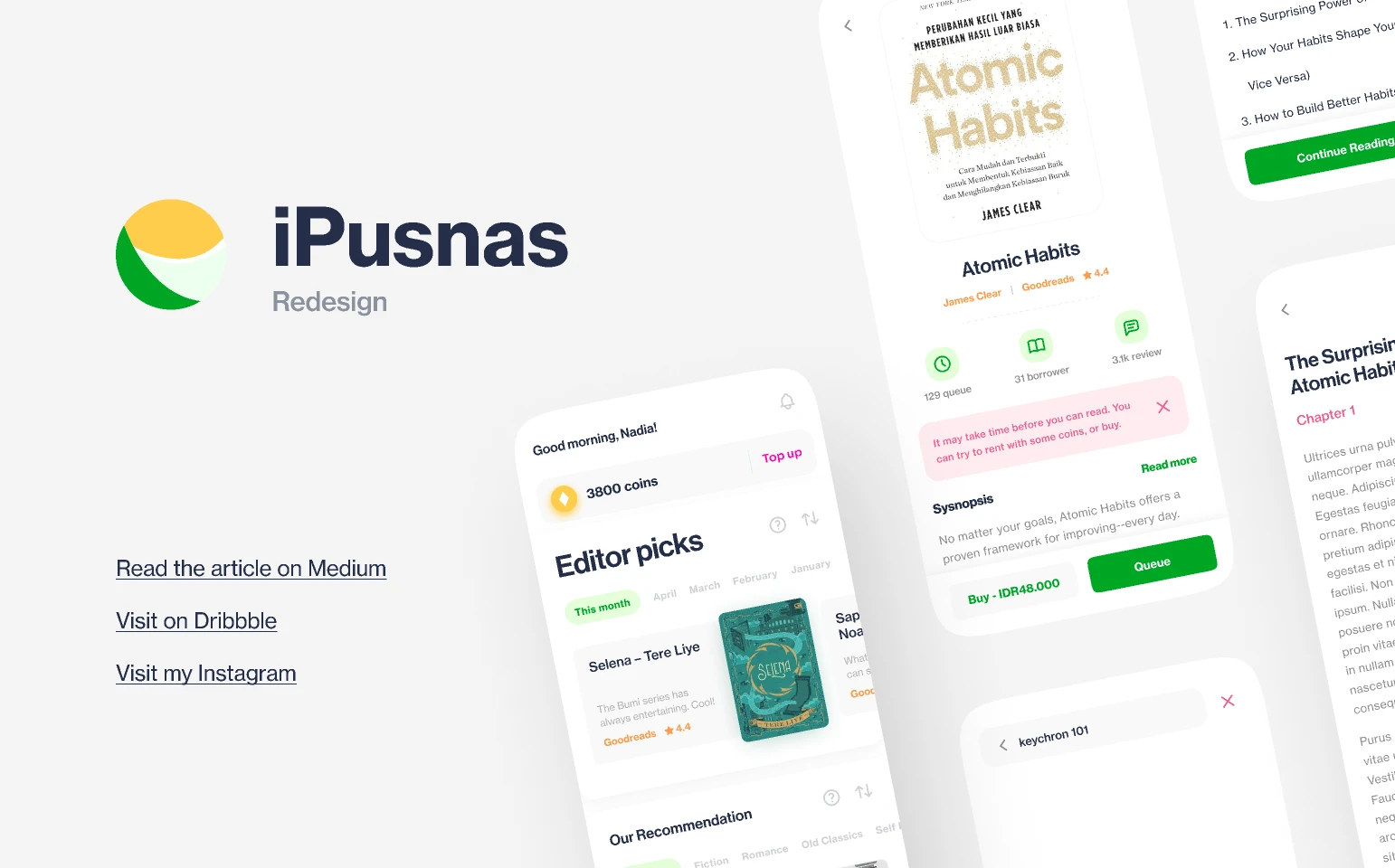iPusnas UI Redesign for Figma and Adobe XD