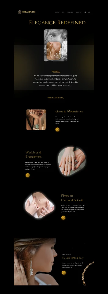 Jewellery Website Concept for Figma and Adobe XD